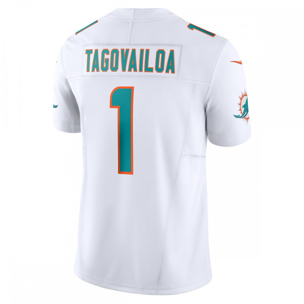 Tua Tagovailoa Miami Dolphins Nike Vapor F.U.S.E. Limited Jersey - White-GridironStore